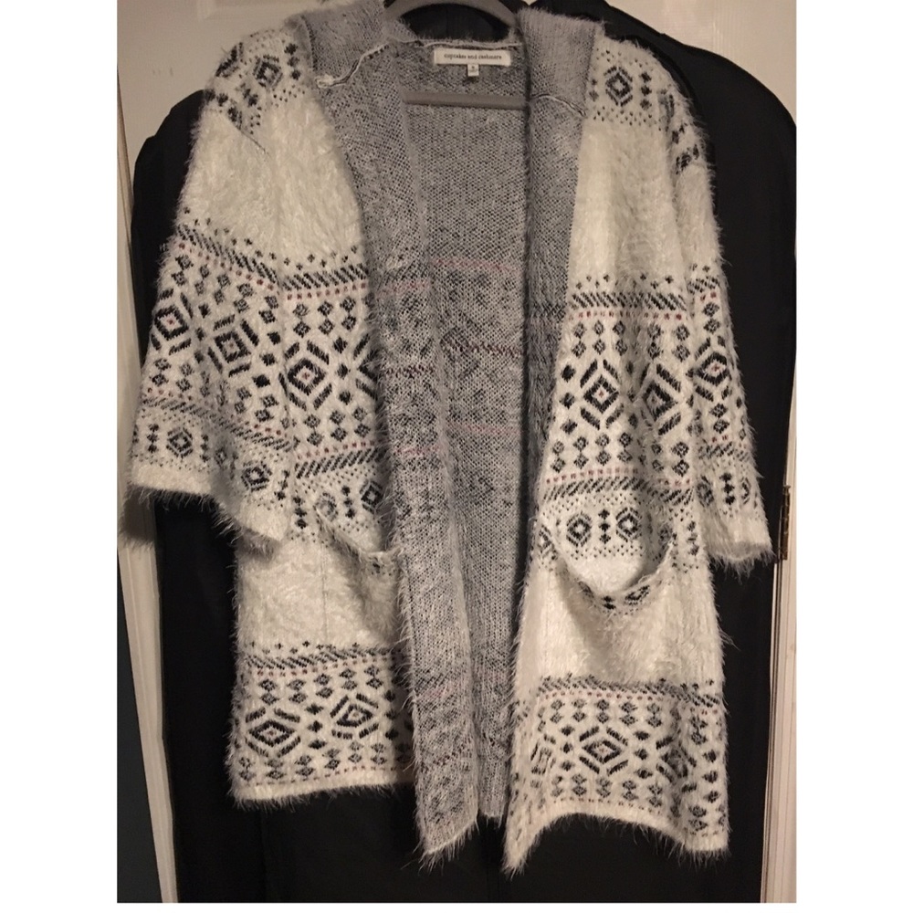 Cupcakes and Cashmere Fair Isle Fuzzy Sweater